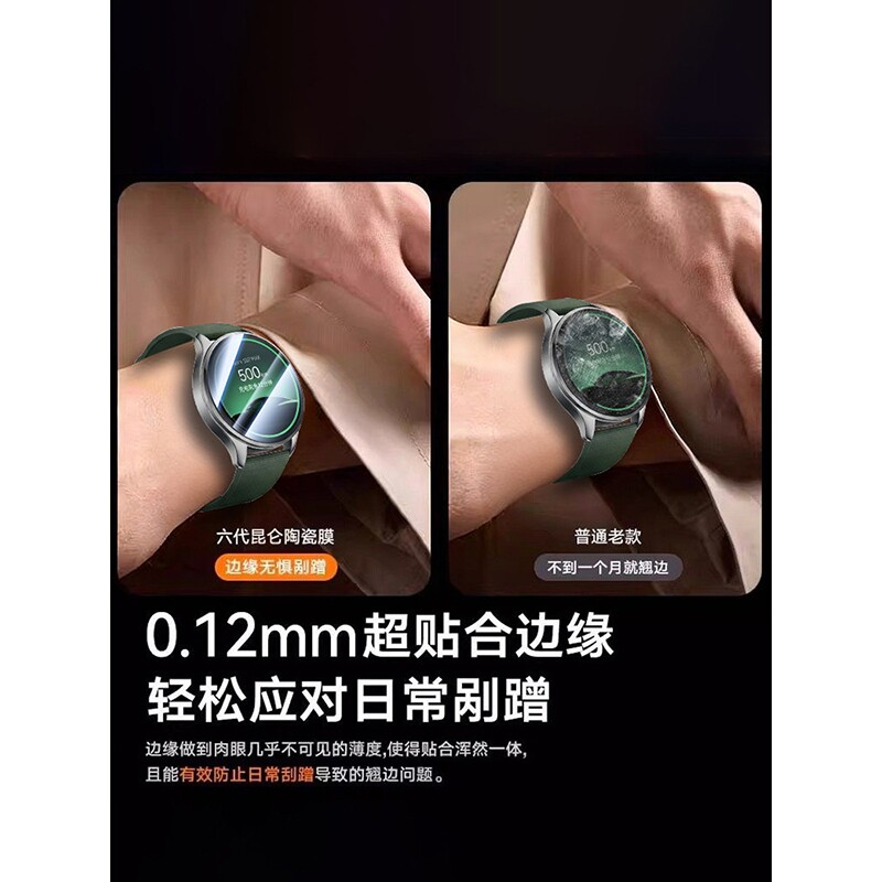 Congrong is suitable for Xiaomi WatchS5 watch tempered film new protection 46mm film 41mm screen sports accessories dial dragon crystal all-inclusive protection second patch coverage