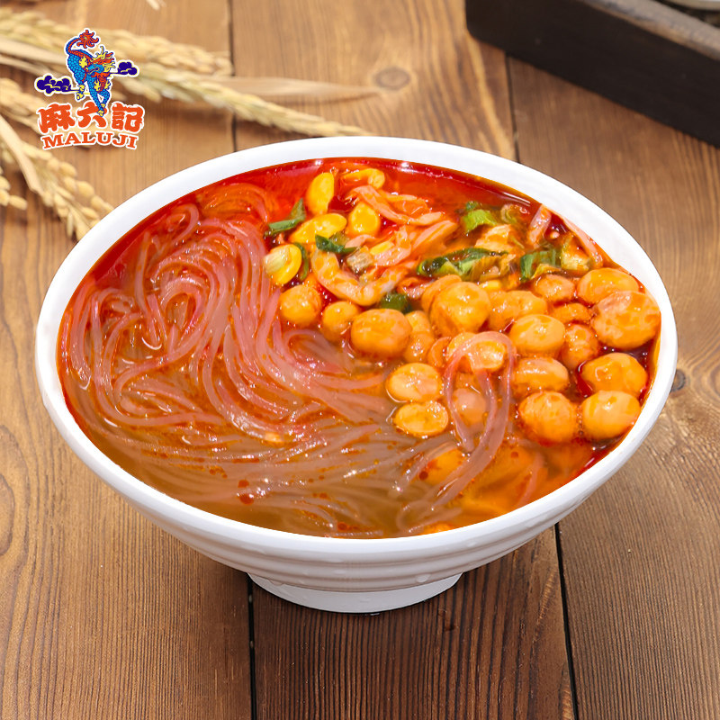 麻六记酸辣粉干粉141g*6桶装即食夜宵速食