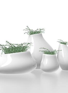 家具厂家直销玻璃钢时尚简约花盆创意组合花器商场装饰景观