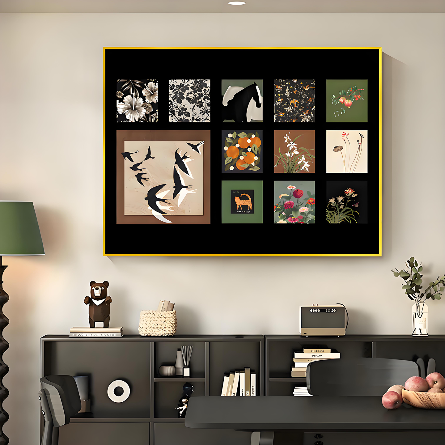 法式复古电表箱装饰画创意新款电表盒遮丑挂画电闸箱客厅餐厅壁画,淘宝优惠券,粉丝福利购,淘宝优惠卷