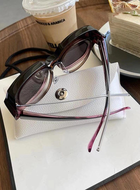 新款简约防紫外线防晒眼镜近视眼开车专用太阳镜男女大框渐变套镜