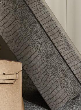 moon慕空间样板房衣柜收纳箱衣帽间收纳盒格纹整理箱道具软装摆件