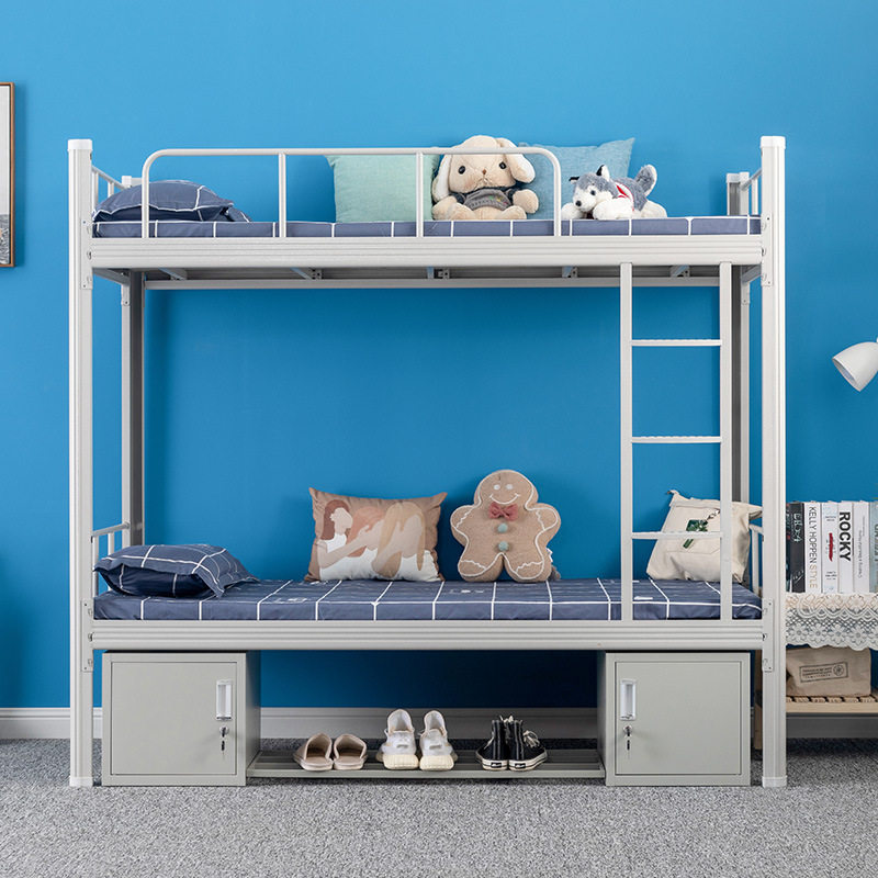 加厚上下铺铁床高低床员工宿舍双层床校用寝室带护栏钢制床型材床,淘宝优惠券,粉丝福利购,淘宝优惠卷