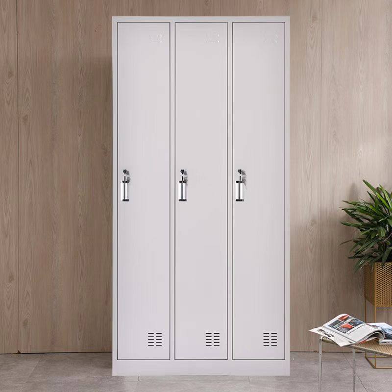 钢制三门更衣柜加厚铁皮储物柜3门换衣挂衣柜员工宿舍存放柜,淘宝优惠券,粉丝福利购,淘宝优惠卷
