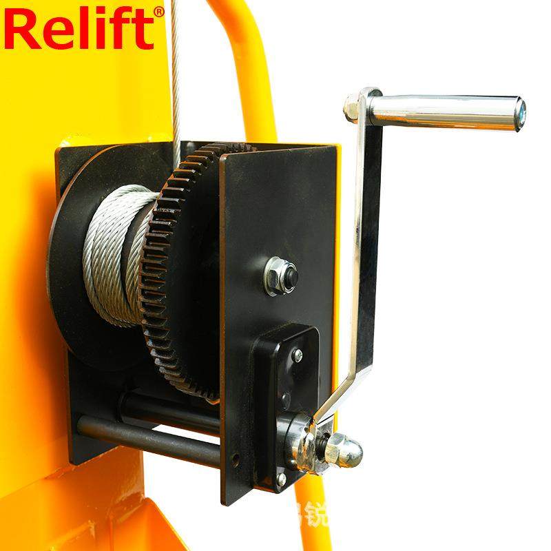 迷你型手摇堆高车1.5米小型单立柱升高车手摇式升降车便携式叉车,淘宝优惠券,粉丝福利购,淘宝优惠卷