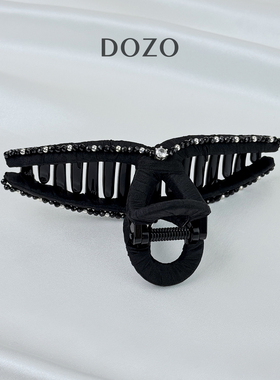 DOZO真丝水钻奢华抓夹优雅盘发夹
