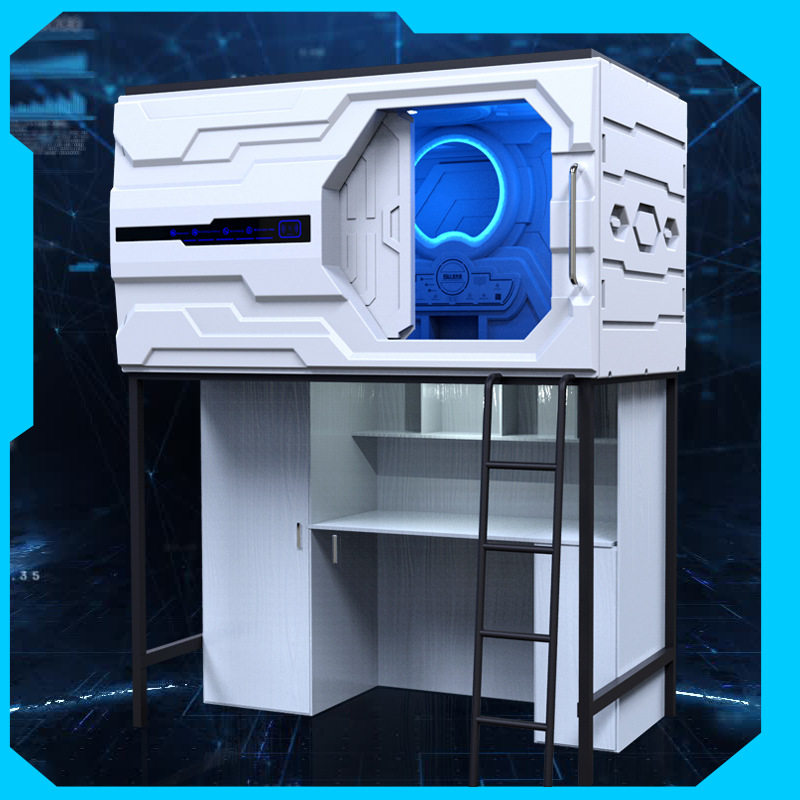 太空舱床上床下桌椅学生宿舍员工床电竞酒店睡眠床床智享家具床箱,淘宝优惠券,粉丝福利购,淘宝优惠卷