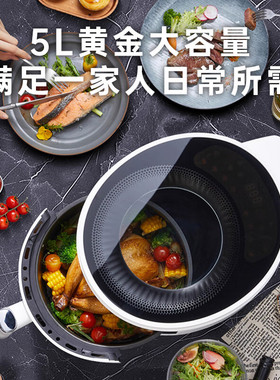 膳魔师可视双通道加热空气炸锅
