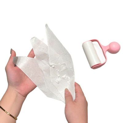 粘毛神器新李食府粘毛滚筒纸沾毛粘毛器卷黏纸替换芯纸可撕式