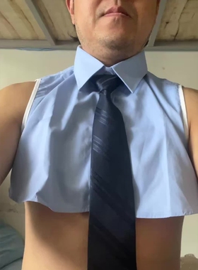 白大褂夏季穿衣不热!假领子