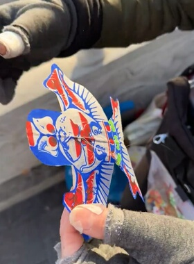 迷你风筝口袋风筝儿童手持家居摆件装饰潍坊动态风筝显眼包纪念品