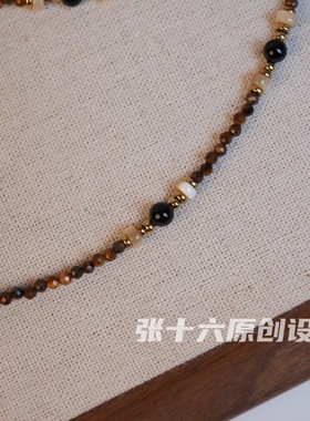 张十六原创甜甜圈钛钢毛衣链