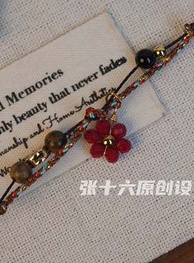 张十六原创铜合金马上有钱花项链