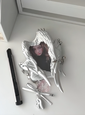 天使之翼拍立得卡套3D打印Q版迷你照片收纳摆拍道具书包装饰挂件