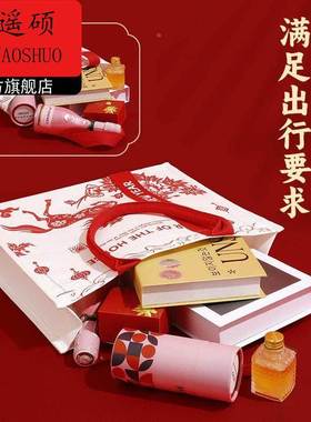 新年礼品袋2026马年新年礼品袋帆布袋定制礼物袋红色帆布包礼袋伴