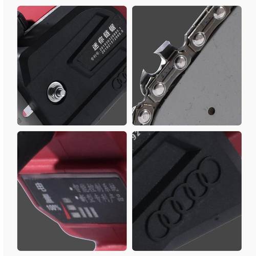 迷你锂电锯锂电单手锯小型家用充电式电锯毛竹无线电动链锯 - 图2