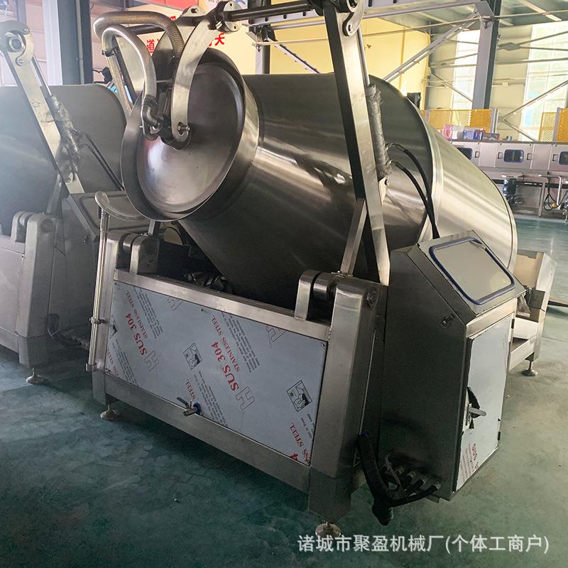 牛羊肉腊肉真空腌制机全自动液压滚揉机肉串加工酱卤肉真空滚揉机 - 图0