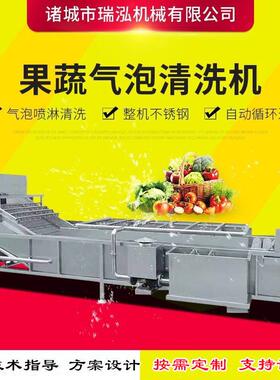 山楂香梨气浴喷淋清洗机全自动清洗果蔬加工设备苹果清洗机