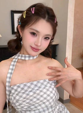 黑色BB一字刘海夹儿童成人