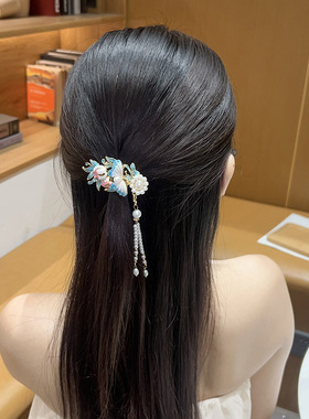 精致蝶恋花发夹超仙气质