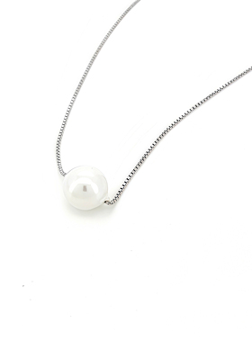 「Only」ChooSweet 纯银珍珠项链女简约轻奢高级小众设计感锁骨链