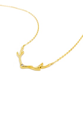 「米娜小鹿角」ChooSweet S925纯银项链轻奢高级感锁骨链简约ins