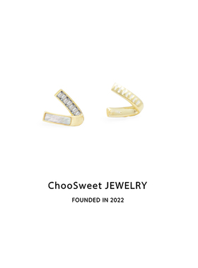 「V」ChooSweet 耳钉女925纯银小众设计感精致气质养耳洞耳饰