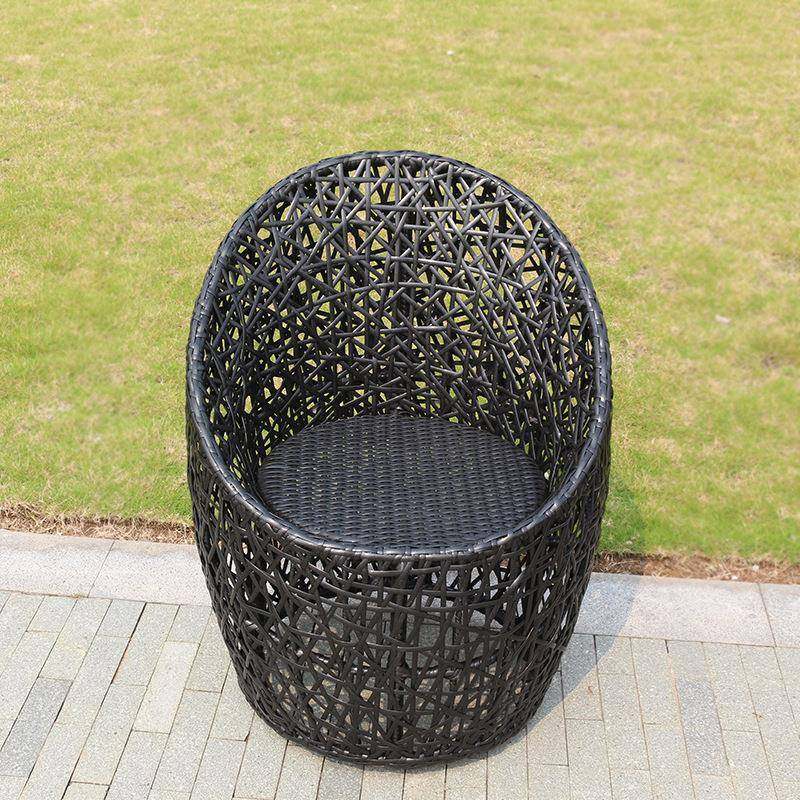 休闲桌椅三件套咖啡厅水吧户外藤椅室外阳台庭院铁艺藤编桌椅组合,淘宝优惠券,粉丝福利购,淘宝优惠卷