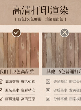中古风木纹电表箱盖板遮挡装饰画