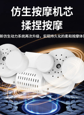 按摩靠垫背腰按摩枕智能车载加热按摩器办公室肩颈热敷按摩仪