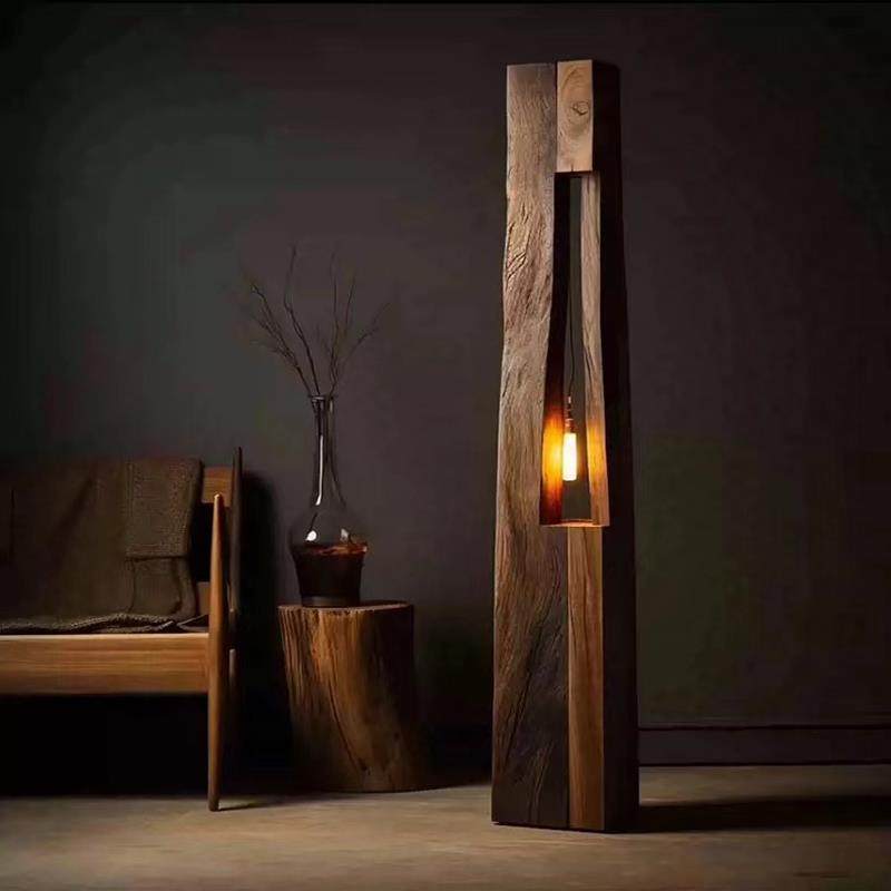 实木落地灯装饰风化灯茶室复古做旧灯具民宿摆件走廊立式灯侘寂风,淘宝优惠券,粉丝福利购,淘宝优惠卷