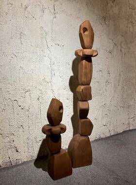 落地摆件 网红无尽之柱原创设计酒店售楼处装饰抽象几何雕塑艺术