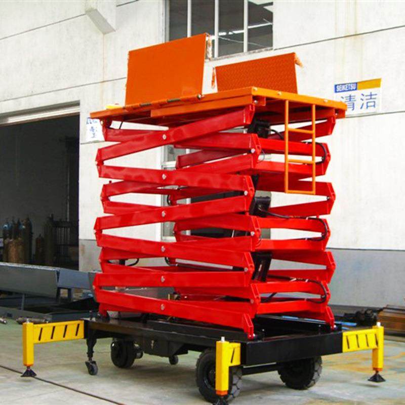 工厂便携高空载人平台四轮液压电动升降机剪叉式高空作业平台,淘宝优惠券,粉丝福利购,淘宝优惠卷