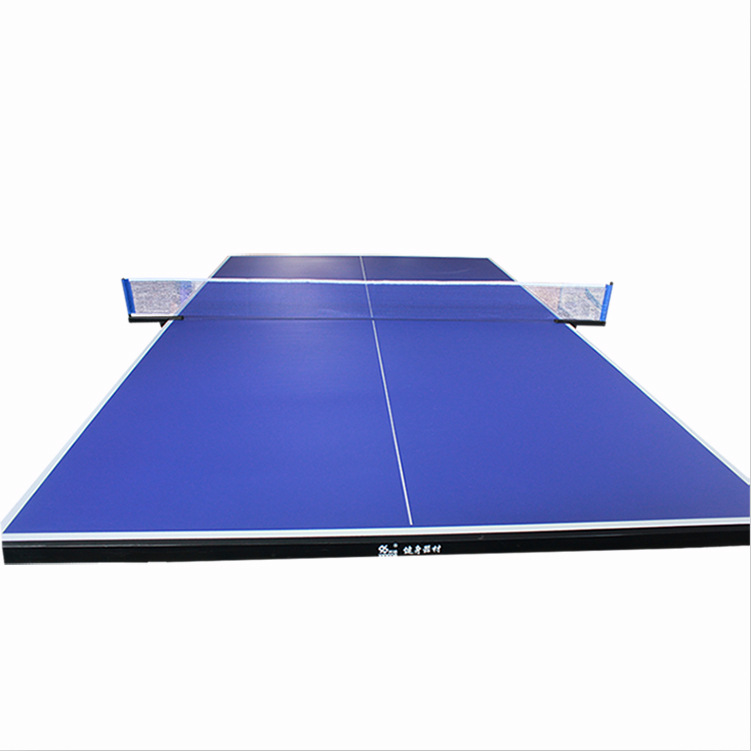 室内训练竞赛双折式标准乒乓球台家用可移动折叠乒乓球桌工厂直供 - 图0