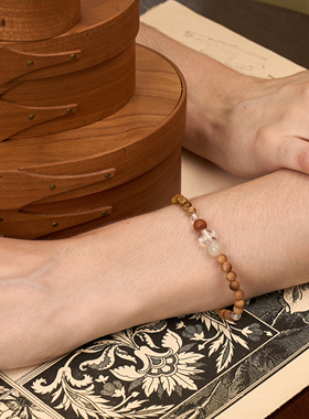 慕夏绿檀｜水晶檀木项链