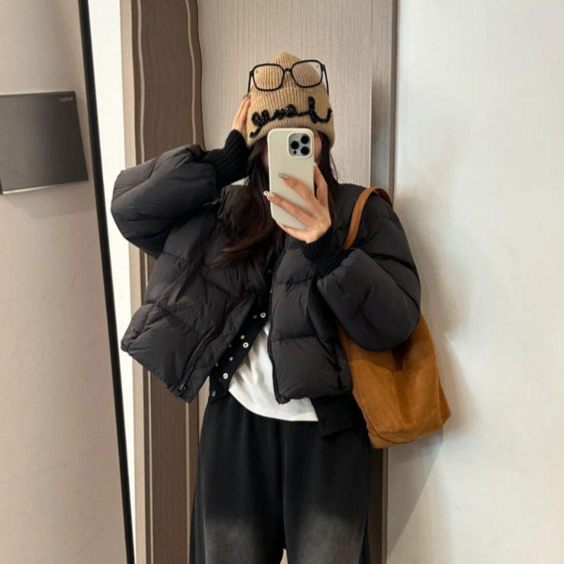 2025新款泡芙棉服外套女冬季中长款韩系保暖棉袄小个子棉衣L,淘宝优惠券,粉丝福利购,淘宝优惠卷