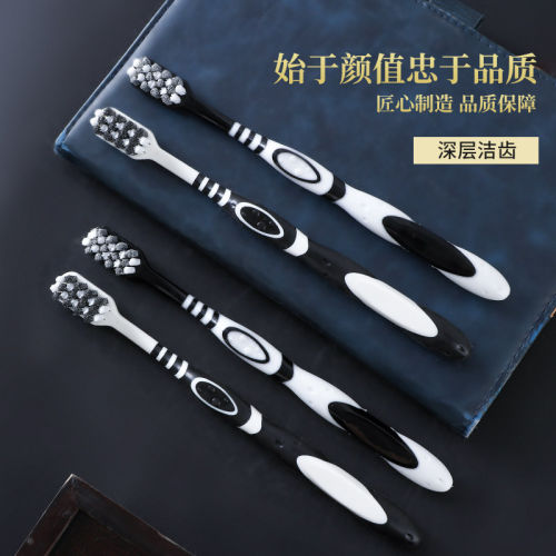 硬毛牙刷成人正品超硬耐用高端中硬毛家用去烟渍牙齿污垢清洁神器 - 图1