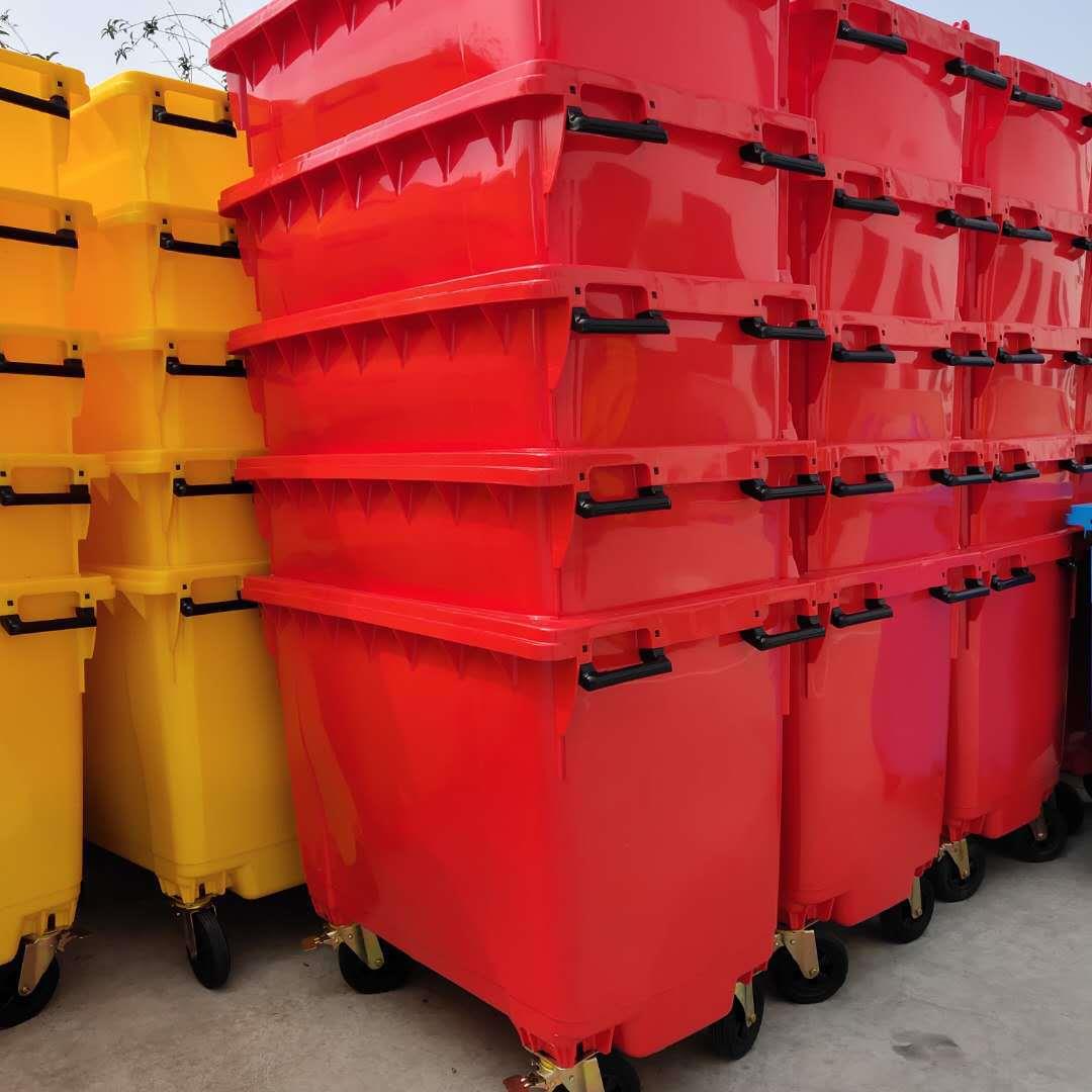 1100升塑料垃圾桶加厚抗摔商用物业医院中转站特大号垃圾箱 - 图1