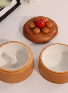 樱桃蛋糕首饰盒/创意木质摆件收纳盒可爱女生乔迁新婚生日礼物