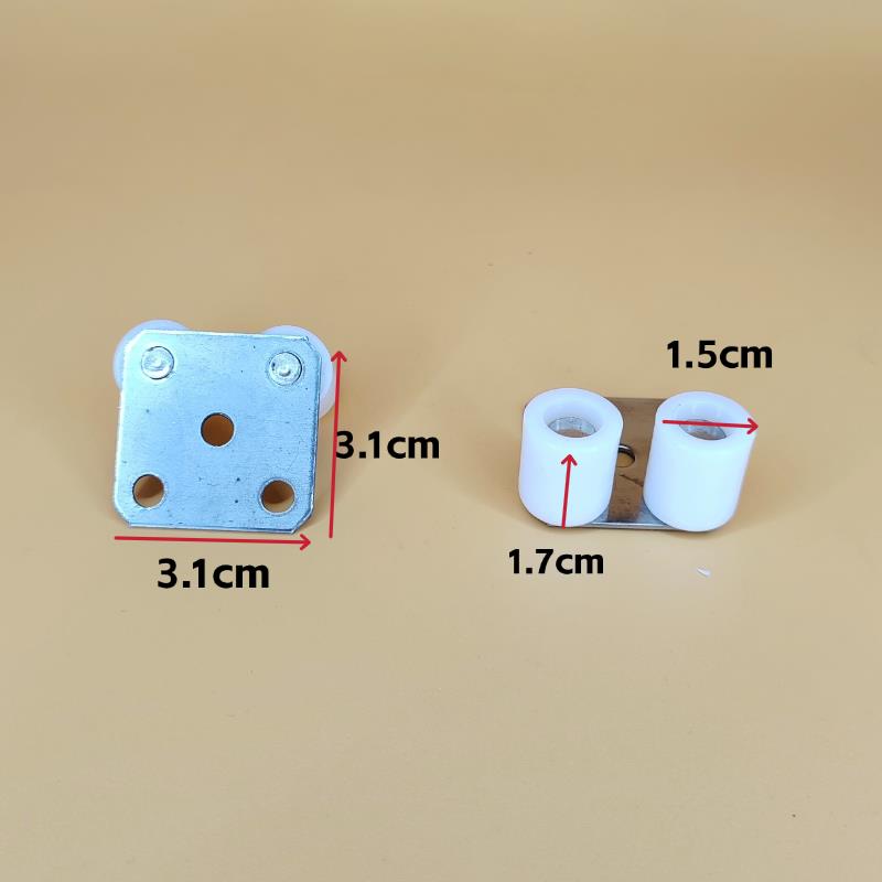 卷帘门底梁门导定位滑轮欧式电动门型材槽轮导向轨道轮子车库配件 - 图1