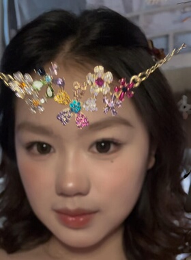 多巴胺彩色花朵项链高颜值锁骨链