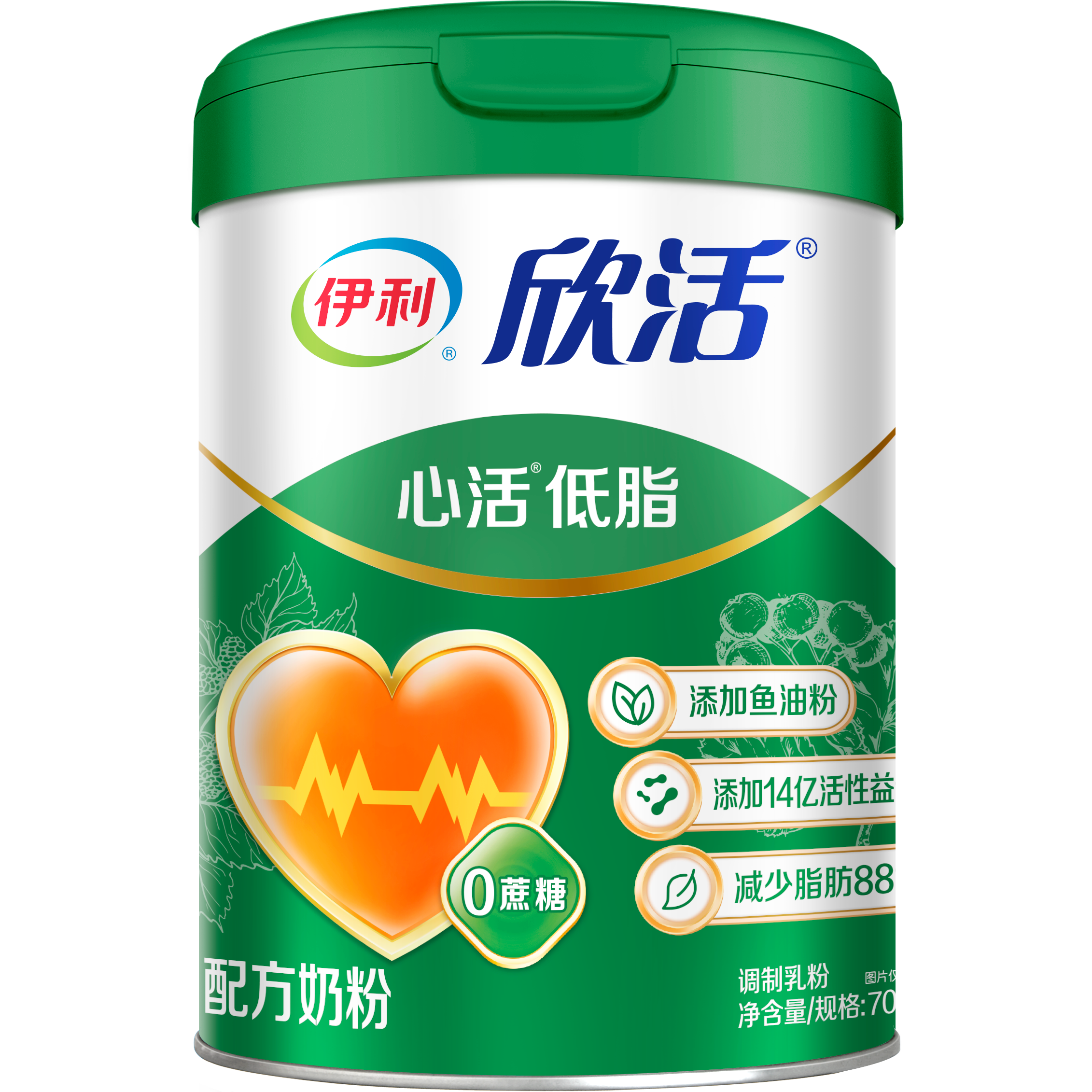 伊利欣活心活低脂奶粉700g富钾富硒中老年成人添加鱼油粉官方正品,淘宝优惠券,粉丝福利购,淘宝优惠卷