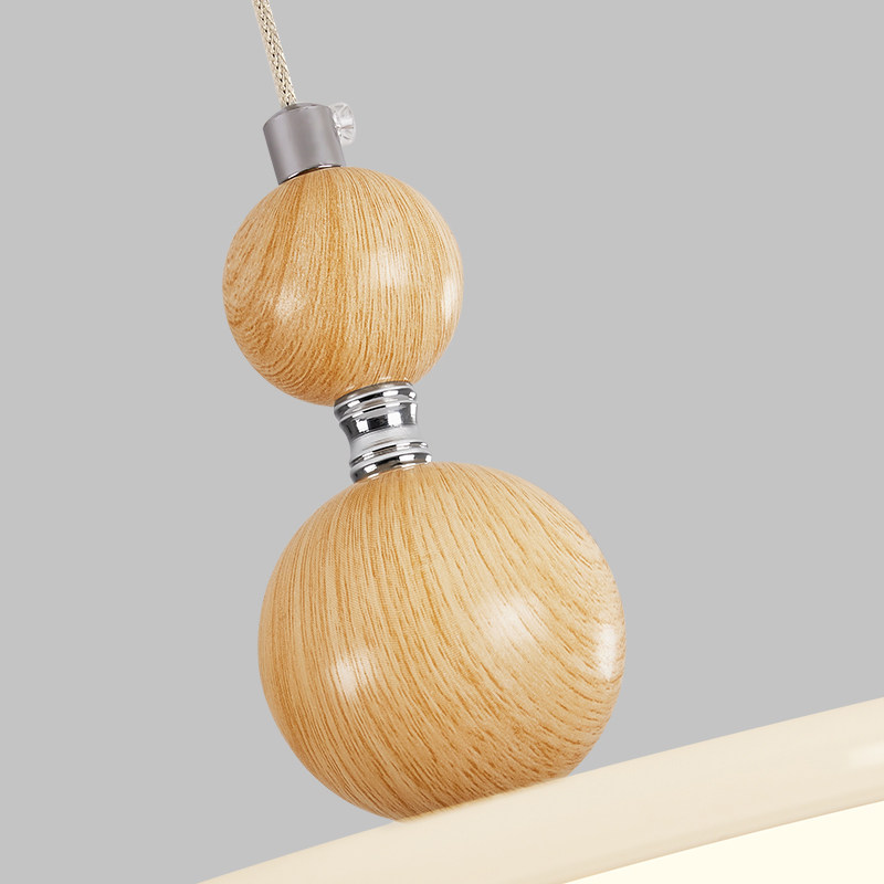 卧室吸顶灯中古风胡桃木色创意飞碟房间灯护眼书房餐厅灯,淘宝优惠券,粉丝福利购,淘宝优惠卷