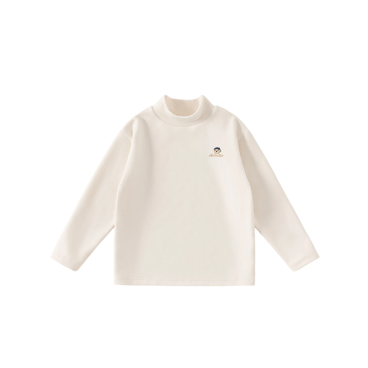 INSbobo童装儿童打底衫女童长袖t恤秋冬新款上衣男童半高领内搭冬 - 图3