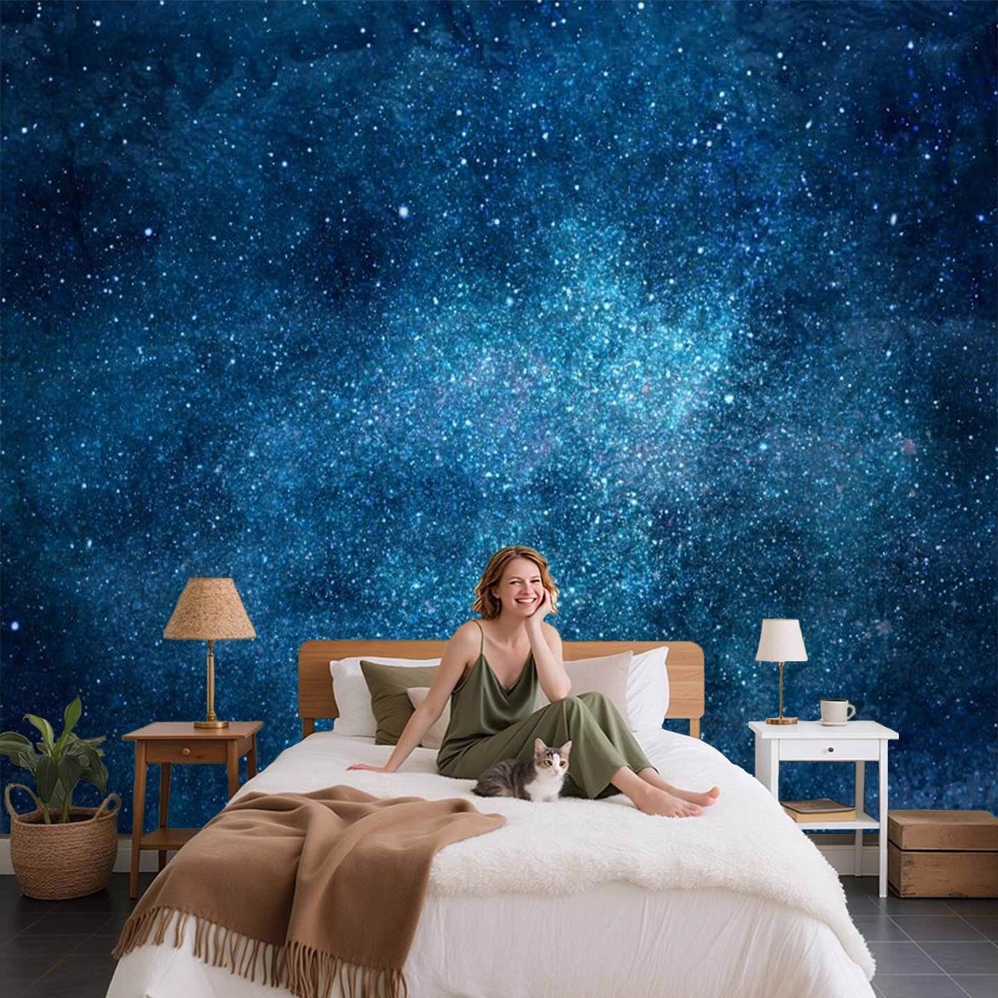 梦幻星空满天星装饰墙纸私人影院KTV迪吧壁画会所小酒馆足浴壁布,淘宝优惠券,粉丝福利购,淘宝优惠卷