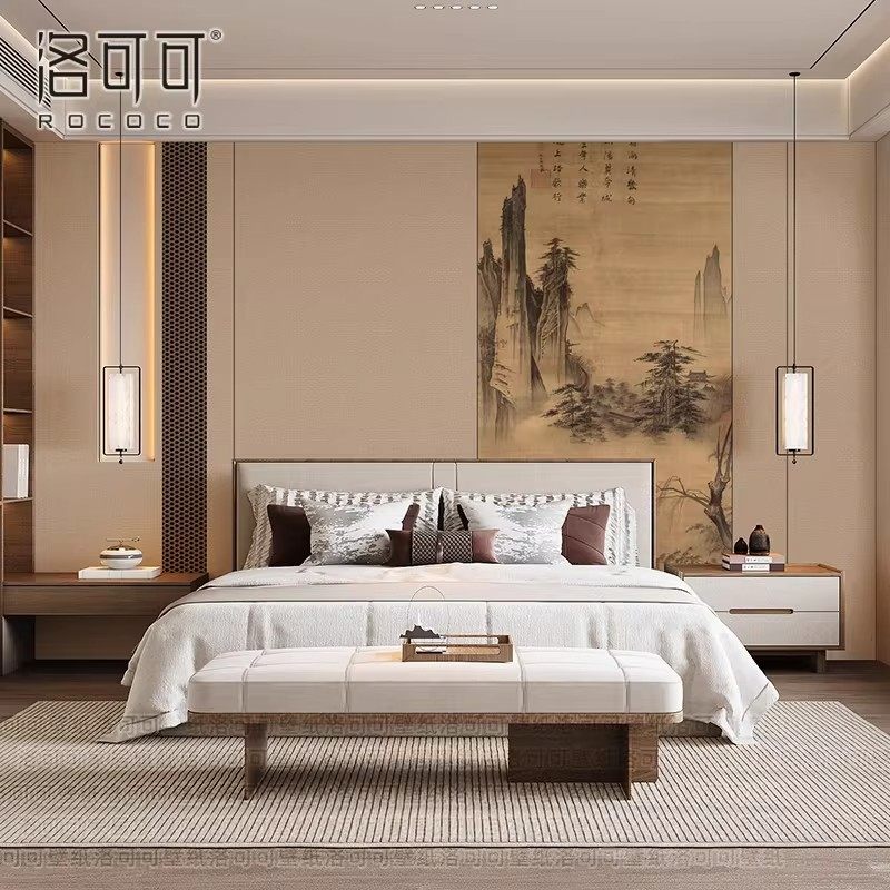 新款宋代美学壁纸客厅意境背景墙纸山水壁布包厢卧室墙布沙发壁画,淘宝优惠券,粉丝福利购,淘宝优惠卷