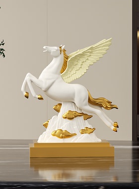 创意飞马红酒架摆件老板办公室