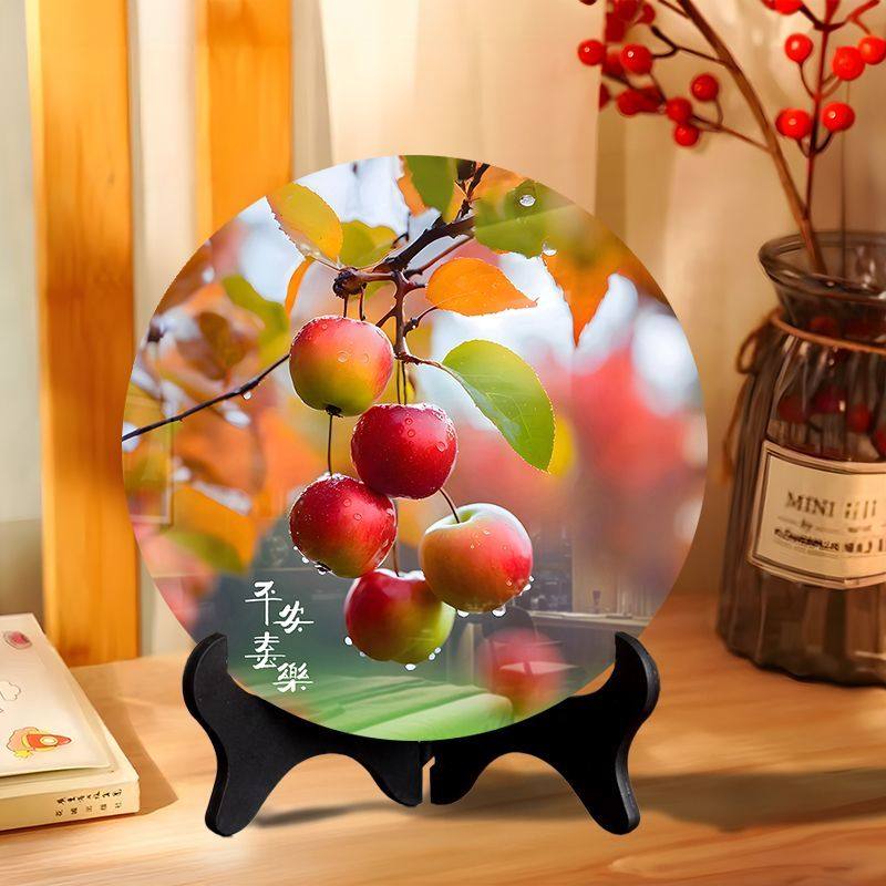 柿柿如意摆件现代装饰画相框餐厅办公室桌面潮款饰品家用乔迁礼物,淘宝优惠券,粉丝福利购,淘宝优惠卷