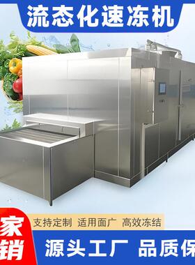 厂家供隧道流化速冻机肉态丸鱼鱼丸豆腐调理品快速速冻962设直备
