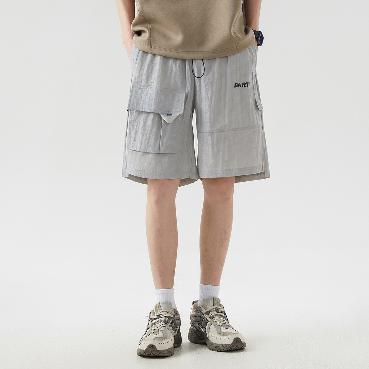 辛普森一家2025夏季新款五分裤透气宽松直筒休闲运动短裤男工装裤,淘宝优惠券,粉丝福利购,淘宝优惠卷